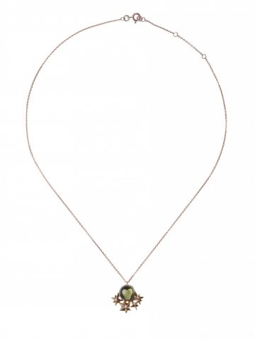 Star Necklace with Moldavite