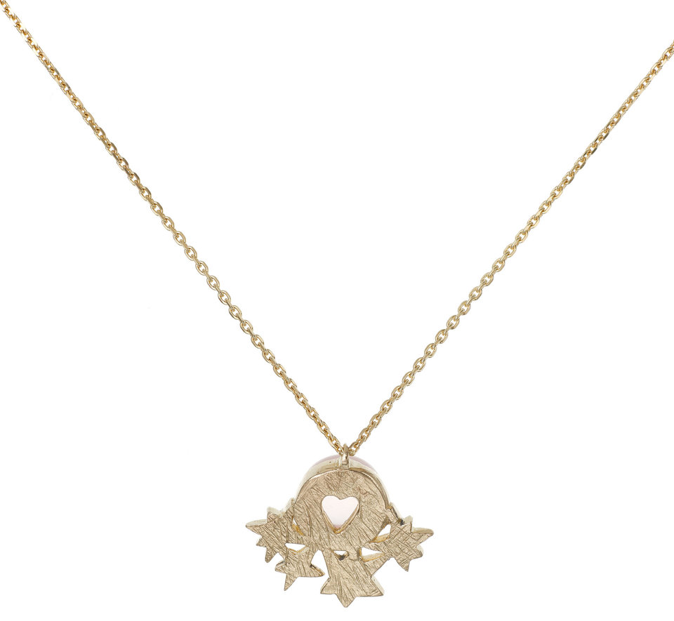 Star Necklace with Rose Quartz